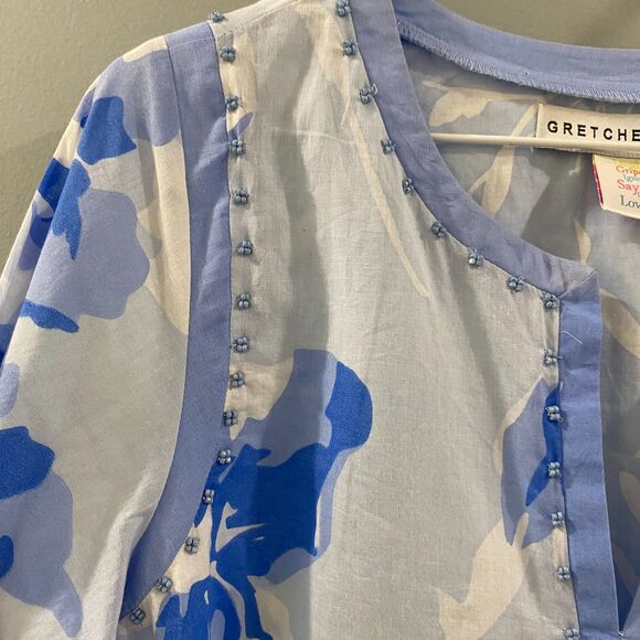 Gretchen Scott Designs Embellished Tunic - Iconic Iris XS - Picture 4 of 12